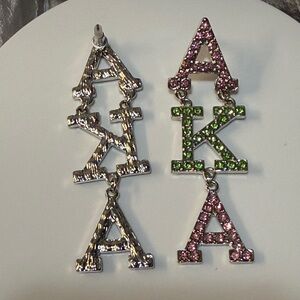 Pink and Green AKA Earrings